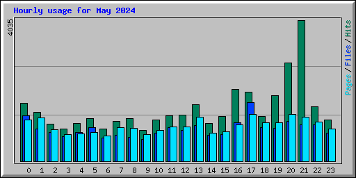 Hourly usage for May 2024